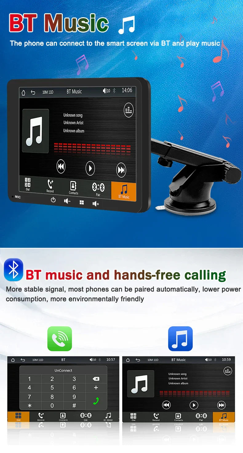 CarPlay – 7 Inch Autoscherm