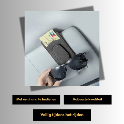 Bril & Kaarthouder | Suède (Premium)